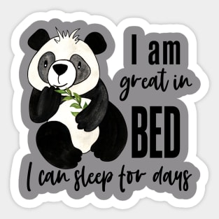 Funny Panda Bear Sticker